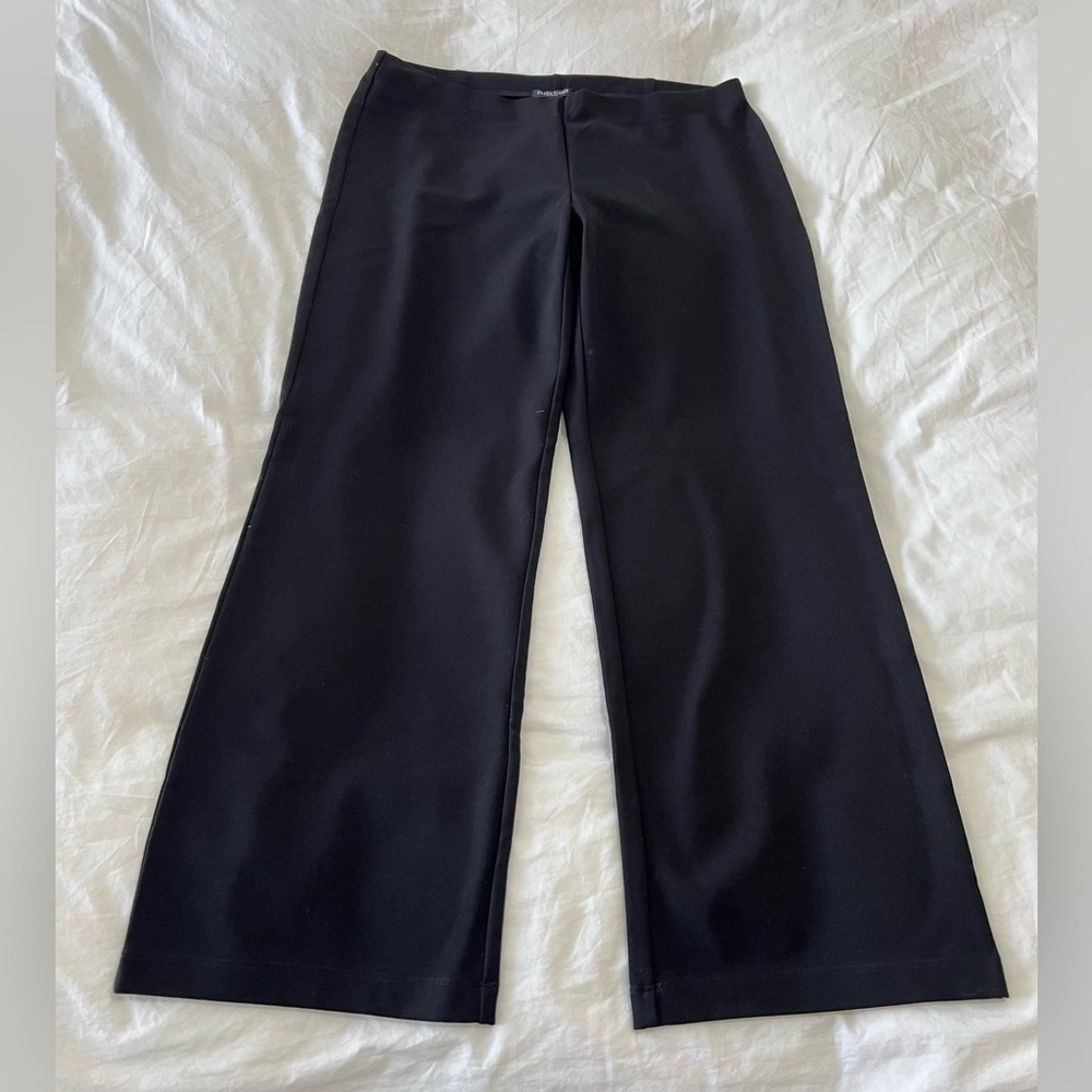 Eileen Fisher | Women’s SZ L Petite | Black Straight Pant | Minimalist